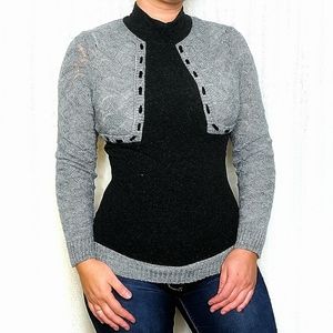 Unique Turtle neck knit sweater
